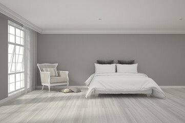 Fototapeta na wymiar 3d rendering of bedroom