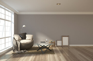 3d rendering interior scene