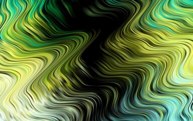 Light Green, Yellow vector template with abstract lines.