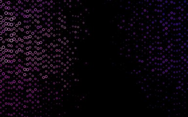 Dark Purple vector backdrop with dots.