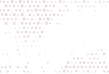 Light Orange vector template with spots, rectangles.