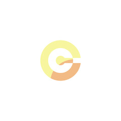 The letter C in technology style, consisting of combination high tech style symbol of it formed a letter 