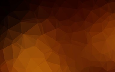 Dark Orange vector abstract mosaic pattern.