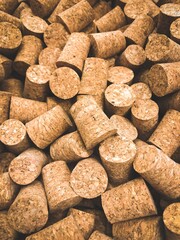Lots of wine corks, cork texture