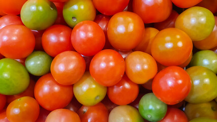 Fresh ripe red tomatoes texture background