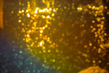 Fantasy abstract blur bokeh of lights colorful sparkle