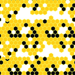 Honeycomb seamless pattern.  Hexagon bee nature