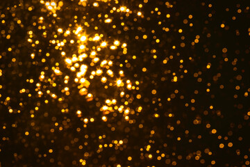 Fototapeta na wymiar Gold bokeh of lights