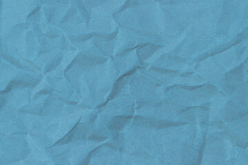 Blue paper with wrinkles