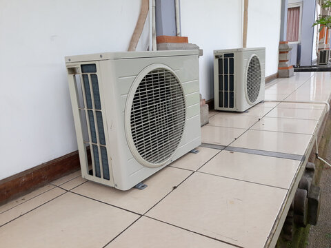 air conditioner installed in the open space