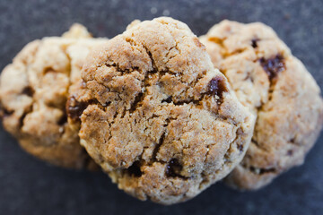 plant-based food, vegan almond meal cookies with sultanas