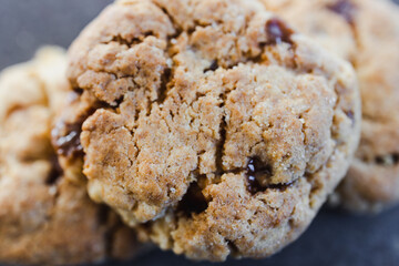 plant-based food, vegan almond meal cookies with sultanas