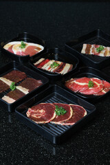 BBQ Fresh Beef pork slices BBQ Dinner Set