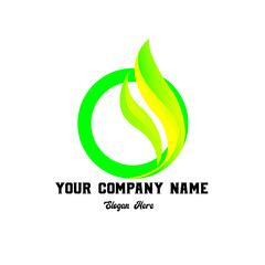 Modern Logo Design With Green and Yellow Design