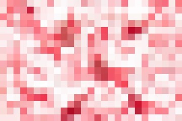 Abstract pattern, color combination, pixel effect. Squares in red pink grey colors, light pastel and bright neon nuances, dark muted shades. Fresh modern background, fashion trend in color combination