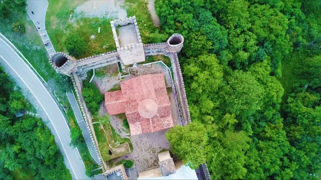 Ananuri Church top spining view