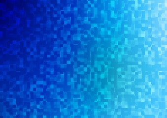 Light BLUE vector template with crystals, rectangles.