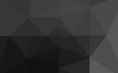 Dark Silver, Gray vector triangle mosaic cover.