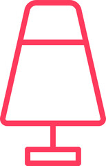 element set of icon table lamp for web