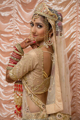 Hindu bride in saree