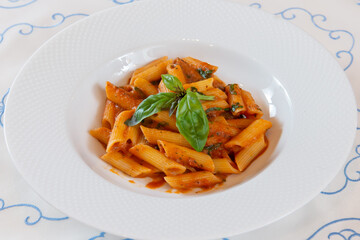 ペンネ　パスタ　アラビアータ