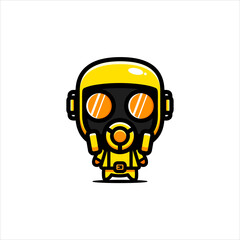 chemical costume character vector design