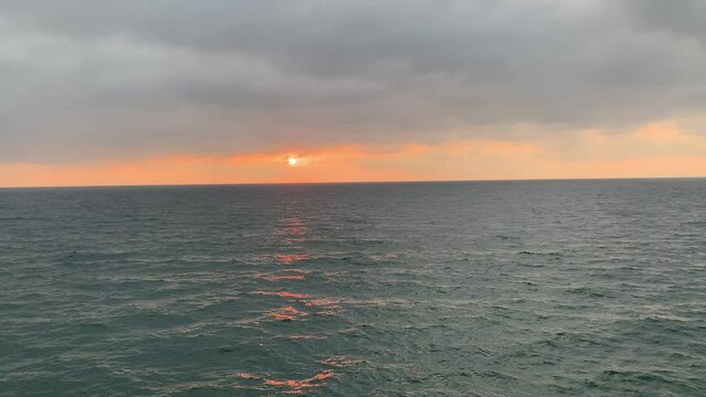 beautiful california sunset at beach