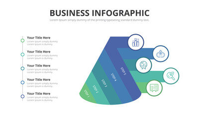 statistics concept infographic charts, Business diagrams for presentation slide four option templates.