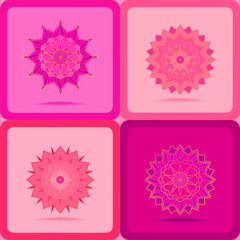 Happy season gift celebration with new collection of mandala, stars burst, banner,logo, flower snowflakes, abstract background texture wallpaper vector illustration graphic design pattern seamless 