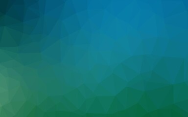 Light Blue, Green vector low poly layout.