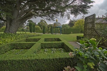 Castle Garden with Small Hedges