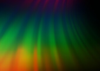 Dark Multicolor, Rainbow vector blurred background.