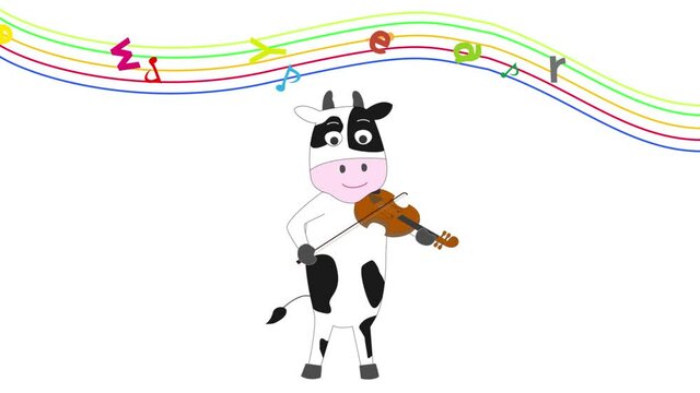 ２０２１年の新年をお祝ってコンサートを開催している牛たち。