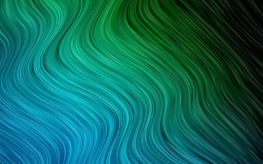 Dark Blue, Green vector template with abstract lines.