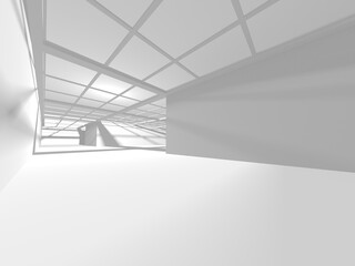 White Modern Background. Abstract Building Concept
