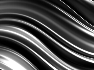 Obraz na płótnie Canvas Metallic abstract wavy liquid background