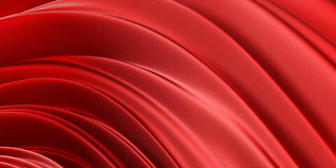 Red smooth waves. Luxury abstract background