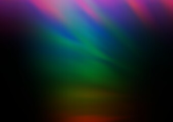 Dark Multicolor, Rainbow vector abstract bright background.