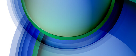 Circles and bubbles abstract background. Fluid liquid round shapes for web banner, app or poster