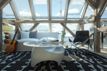 My place under the roof 07 - 3D visualization