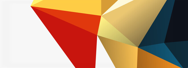 3d mosaic abstract backgrounds, low poly shape geometric design