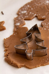 Cooking Christmas gingerbread cookies