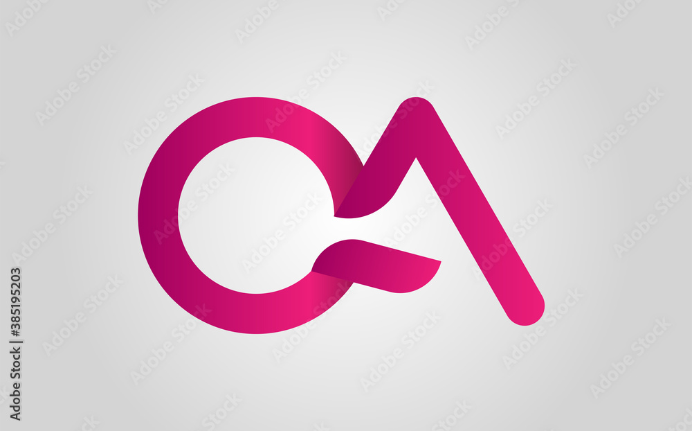 Poster qa logo. vector graphic branding letter element.