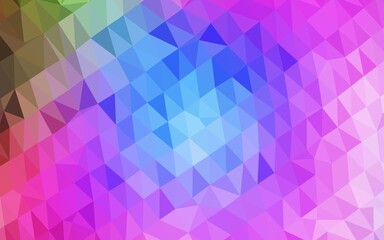 Light Multicolor, Rainbow vector blurry triangle template.