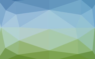 Light Blue, Green vector abstract mosaic background.