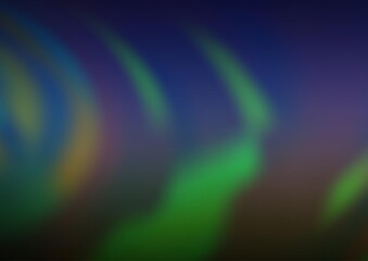 Obraz premium Dark Blue, Green vector blurred shine abstract background.