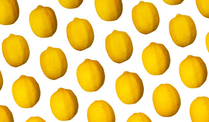 lemon composition for background design. Tropical fruit styled into patterns for wallpaper.