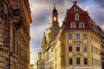 Dresden Frauenkirche Zwinger Deutschland Kreuzkirche Fürstenzug Elbe 