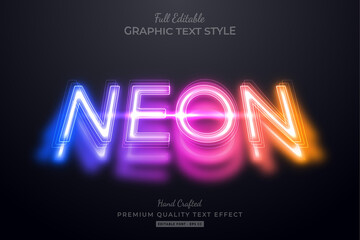 Gradient Neon Editable Premium Text Style Effect