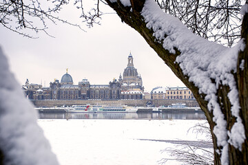 Dresden Frauenkirche Zwinger Deutschland Kreuzkirche Fürstenzug Elbe 